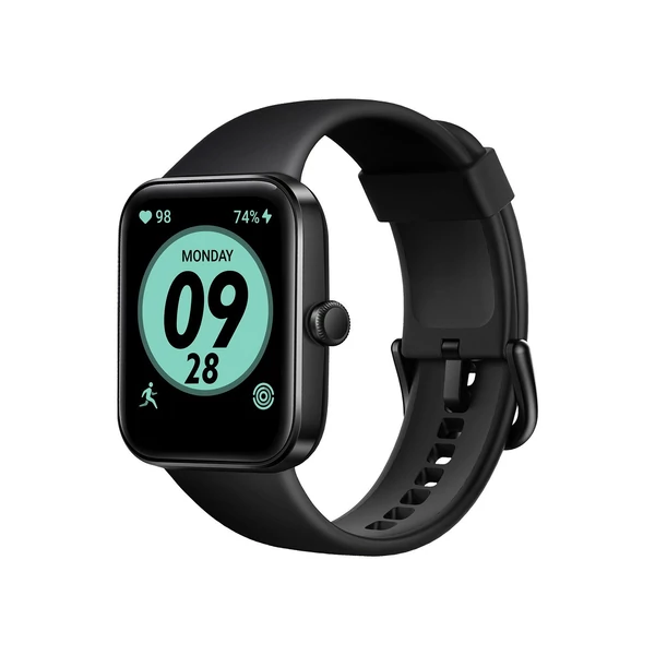 ID207 1,69 hüvelykes TFT-LCD képernyős okosóra fitneszkövető 5 ATM vízállóval - Fekete
