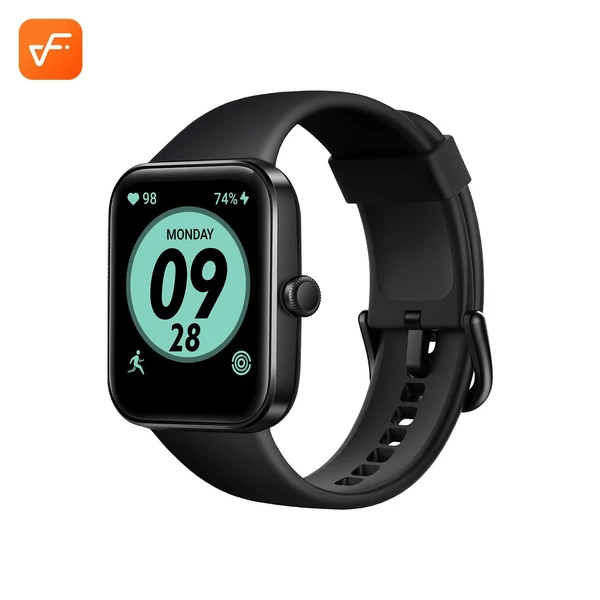 ID207 1,69 hüvelykes TFT-LCD képernyős okosóra fitneszkövető 5 ATM vízállóval - Fekete