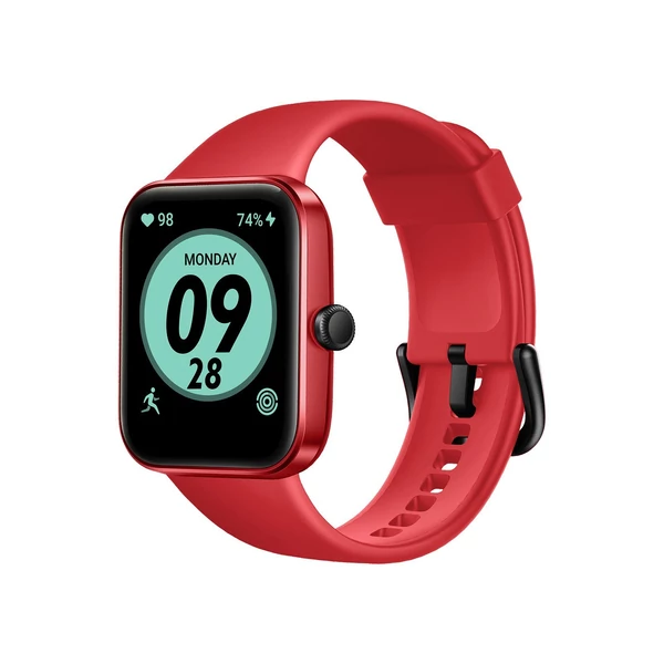 ID207 1,69 hüvelykes TFT-LCD képernyős okosóra fitneszkövető 5 ATM vízállóval - Piros