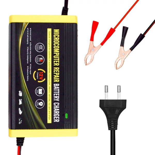 12V 6A autós intelligens javító töltő