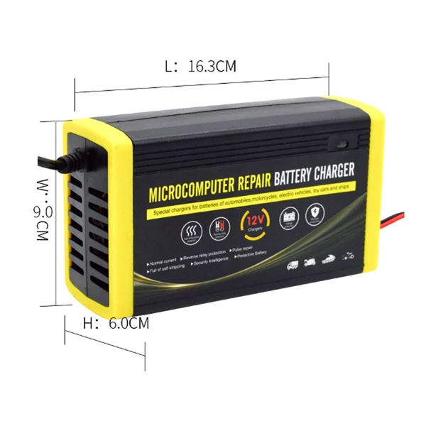 12V 6A autós intelligens javító töltő