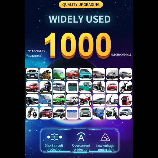 12V 6A autós intelligens javító töltő