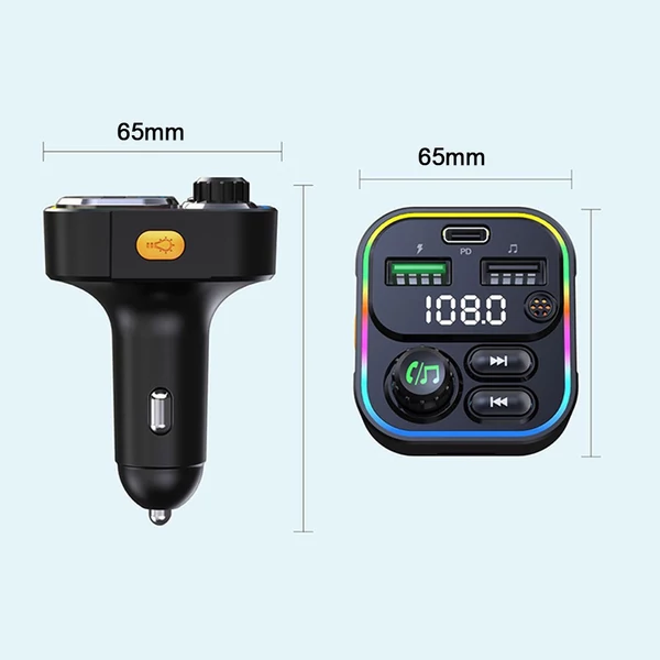 Erőteljes LED-kijelző, több portos USB gyorstöltő Autós BT FM MP3 lejátszó