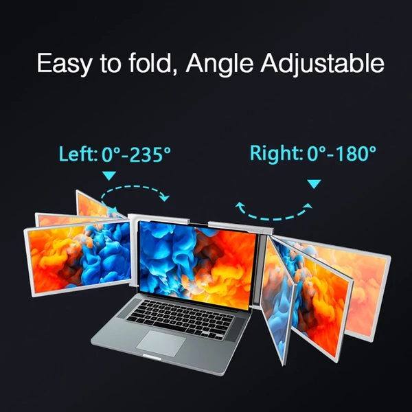 15-17,3 hüvelykes hordozható háromképernyős monitor laptop FHD bővítőképernyő
