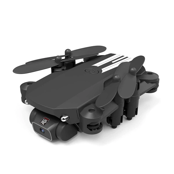 LS-MIN Mini RC drón 13 perc repülési idő 360°-os átfordítható 6 tengelyes giroszkóp - Fekete, 1080P - 3 akkumulátor