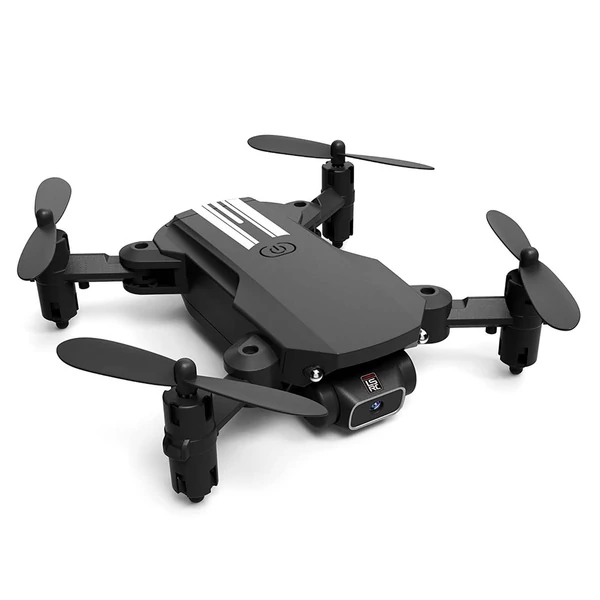 LS-MIN Mini RC drón 13 perc repülési idő 360°-os átfordítható 6 tengelyes giroszkóp - Fekete, 1080P - 3 akkumulátor