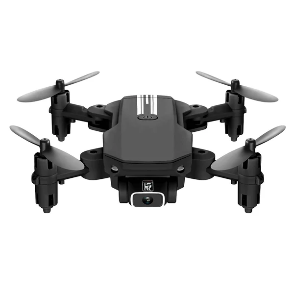 LS-MIN Mini RC drón 13 perc repülési idő 360°-os átfordítható 6 tengelyes giroszkóp - Fekete, 4k, 3 akkumulátor