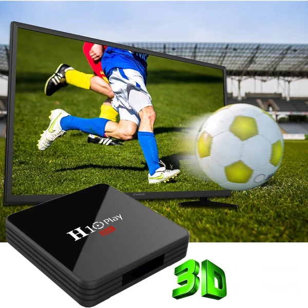 H10 PLAY Smart TV Box Android 9.0 Allwinner H6 Cortex-A53 négymagos 64 bites 2.4G WiFi támogatás TF kártya H.265 dekódoló 6K HD médialejátszó készlet - 4GB/64GB