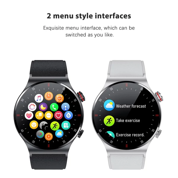 QW33 1,28 hüvelykes sport okosóra IP67 vízálló BT5.1 fitneszkövető többfunkciós, Android5.0/iOS10.0 kompatibilis - Ezüst, változat 3
