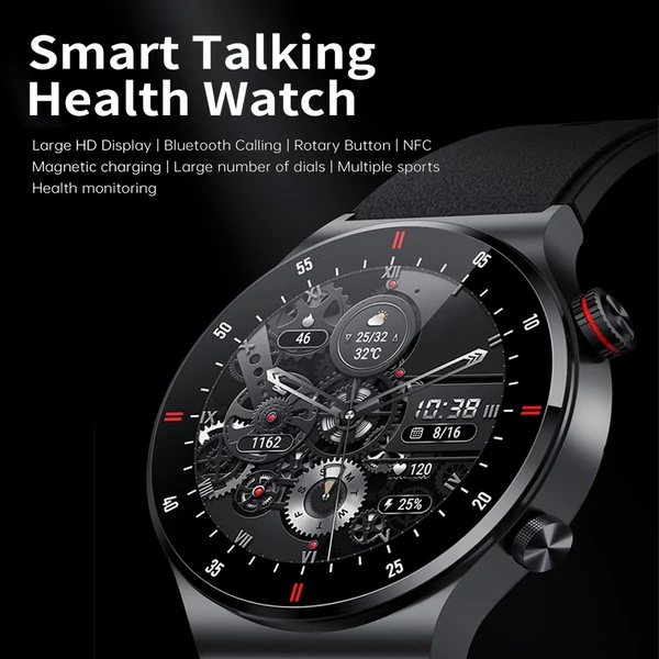 QW33 1,28 hüvelykes sport okosóra IP67 vízálló BT5.1 fitneszkövető többfunkciós, Android5.0/iOS10.0 kompatibilis - Ezüst, változat 3