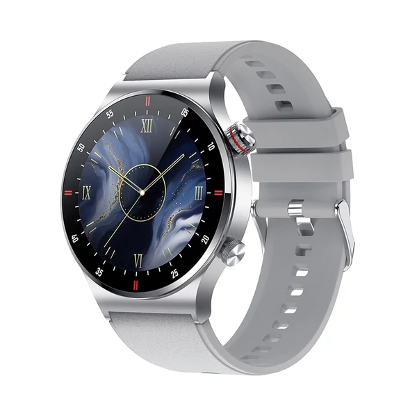 QW33 1,28 hüvelykes sport okosóra IP67 vízálló BT5.1 fitneszkövető többfunkciós, Android5.0/iOS10.0 kompatibilis - Ezüst, változat 1
