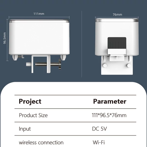 WiFi intelligens időzítésű automatikus adagoló akváriumi aranyhal etető 100 ml kapacitású mobiltelefonos alkalmazásvezérlés