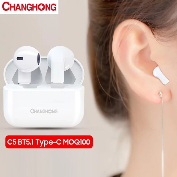 Changhong C5 True vezeték nélküli fülhallgató BT5.1 - Fehér