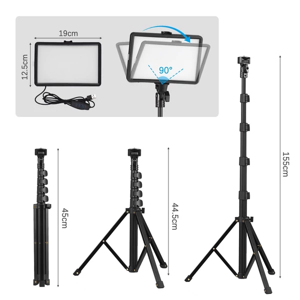 USB LED videolámpa készlet - 2 db/csomag