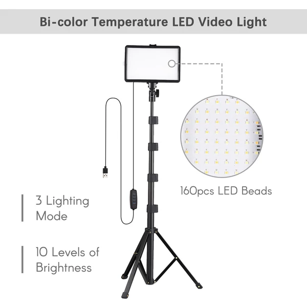 USB LED videolámpa készlet - 2 db/csomag