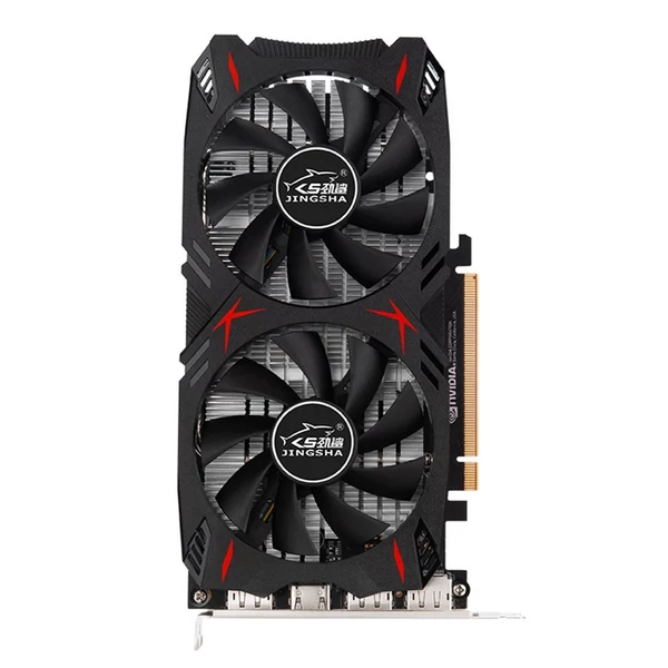 JINGSHA GTX1060 6 GB Gaming grafikus kártya 1506MHz/2002MHz 6GB/GDDR5/192bit memória Kettős hűtőventilátor kivitel 3*DP+HD kimeneti port