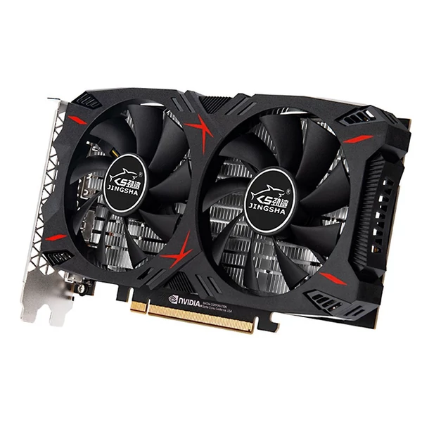 JINGSHA GTX1060 6 GB Gaming grafikus kártya 1506MHz/2002MHz 6GB/GDDR5/192bit memória Kettős hűtőventilátor kivitel 3*DP+HD kimeneti port