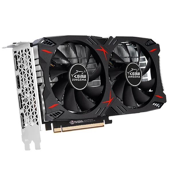 JINGSHA GTX1060 6 GB Gaming grafikus kártya 1506MHz/2002MHz 6GB/GDDR5/192bit memória Kettős hűtőventilátor kivitel 3*DP+HD kimeneti port