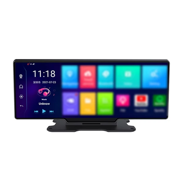 Autós műszerfali videórögzítő 10,26 hüvelykes BT széles képernyővel (RAM 4G és AHD hátsó kamera)