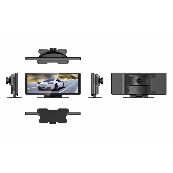 Autós műszerfali videórögzítő 10,26 hüvelykes BT széles képernyővel (RAM 4G és AHD hátsó kamera)