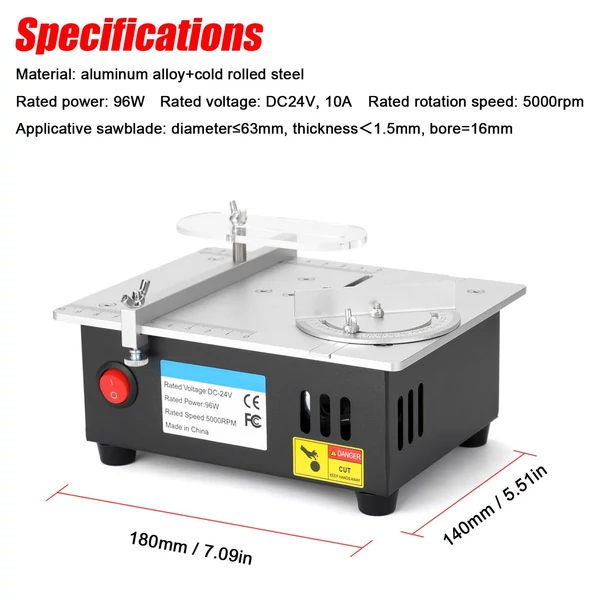 Mini multifunkcionális elektromos fűrész famegmunkáló asztali esztergagép