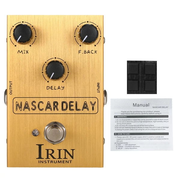 IRIN Delay gitár effekt pedál elektromos gitárhoz - NASCAR DELAY
