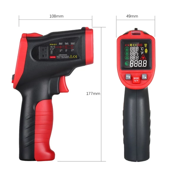 Wintact -50℃～850℃ Professzionális ipari infravörös hőmérő
