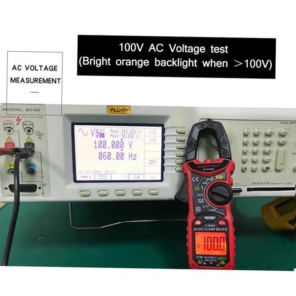 HABOTEST digitális bilincsmérő automatikus hatótávolságú multiméter feszültségmérő AC/DC feszültségáram mérése - HT206D