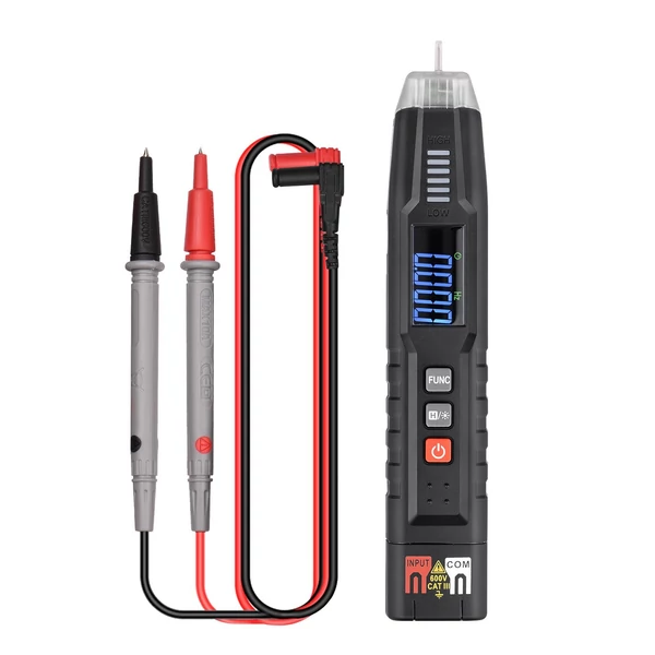 HABOTEST HT122A toll típus Digitális intelligens kézi multiméteres True RMS LCD kijelző 4000 számláló NCV mérő DC/AC Feszültség Ellenállás Kapacitás Frekvencia Teszter Fázisszekvencia érzékelés