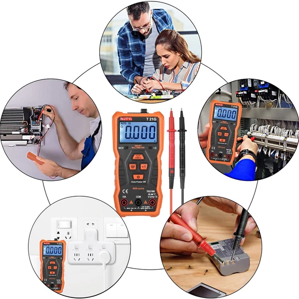 Az NJTY T21G Mini Smart Multimeter 6000 valódi RMS univerzális mérő