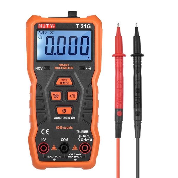 Az NJTY T21G Mini Smart Multimeter 6000 valódi RMS univerzális mérő