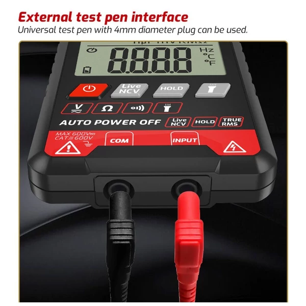 TASI TA804B digitális multiméter professzionális automatikus teszter True RMS multiméter ultravékony intelligens OHM NCV feszültség kapacitás dióda tesztelő automatikus és kézi kettős üzemmód