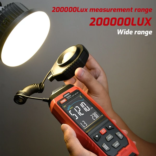 TASI TA632A LCD Digitális Mini Digitális Kézi Fénymérő Luminométer Fotométer Luxméter Fénymérő 0-200000 Lux