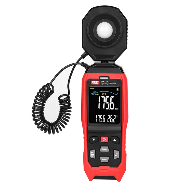 TASI TA632A LCD Digitális Mini Digitális Kézi Fénymérő Luminométer Fotométer Luxméter Fénymérő 0-200000 Lux