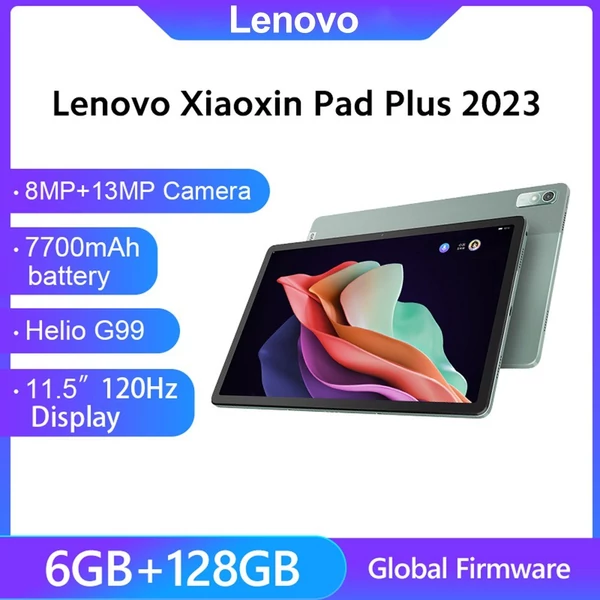 Lenovo Xiaoxin Pad Plus 2023 11,5 hüvelykes 2K érintőképernyő 6GB+128GB Android 12 WiFi Tablet 7700mAh akkumulátor - Szürke