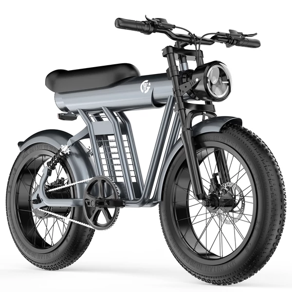 YYG GYL111 20x4 hüvelykes gumiabroncs, 750 W-os elektromos hegyikerékpár pedálasszisztenssel, 20 AH cserélhető akkumulátorral és kerékpártárolóval - Arany
