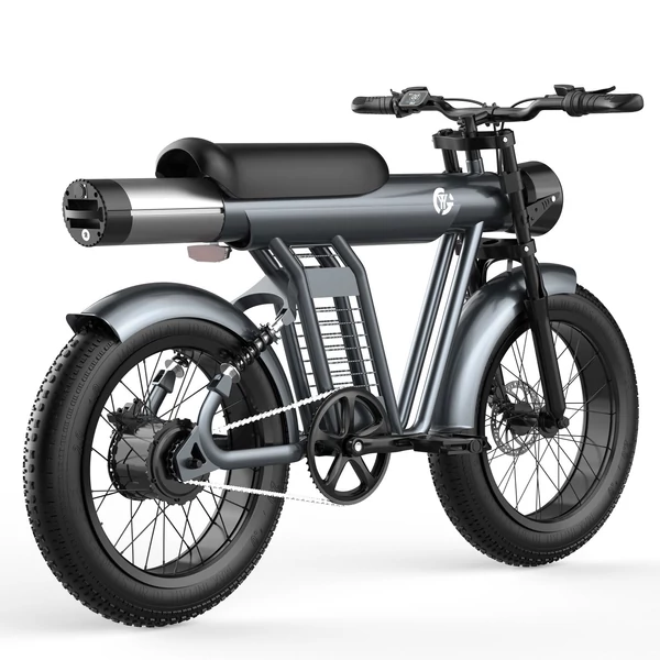 YYG GYL111 20x4 hüvelykes gumiabroncs, 750 W-os elektromos hegyikerékpár pedálasszisztenssel, 20 AH cserélhető akkumulátorral és kerékpártárolóval - Arany