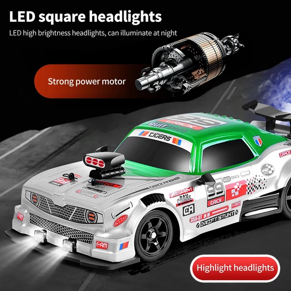 HB SC16A 1/16 2,4 GHz-es 4WD távirányítós Drift versenyautó - Fehér