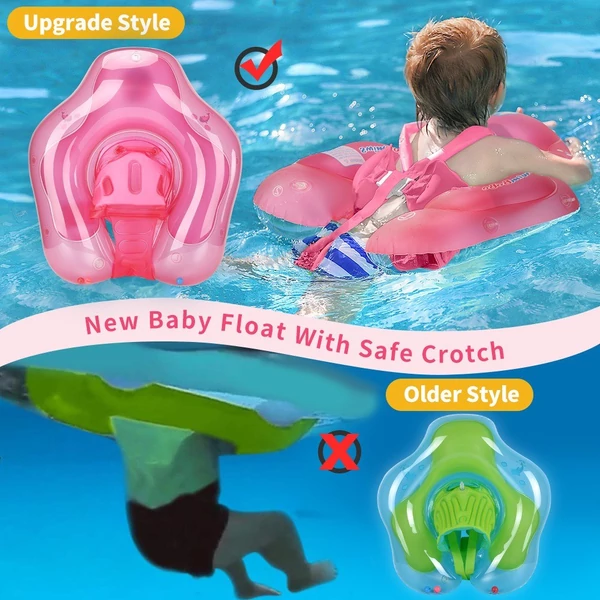 SwimBoBo felfújható baba úszógyűrű - Pink