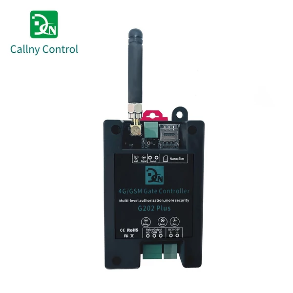 4G/GSM G202Plus Gate Controller Vezeték nélküli távoli GSM kapunyitó A rendszeres felhasználók engedélyezése nem támogatott Callny Control (APP)