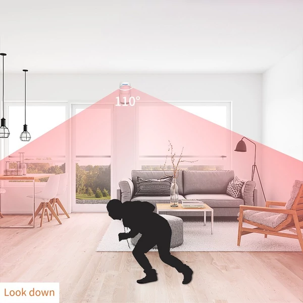 Vezeték nélküli WiFi PIR mozgásérzékelő infravörös biztonsági riasztó Tuya App Control Smart Home biztonsági rendszerrel