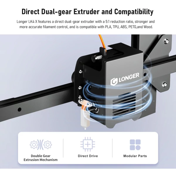 LONGER LK4 X FDM 3D nyomtató
