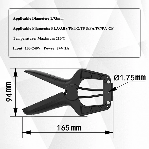 Filament Welder Splicer csatlakozó 3D nyomtató izzószálakhoz