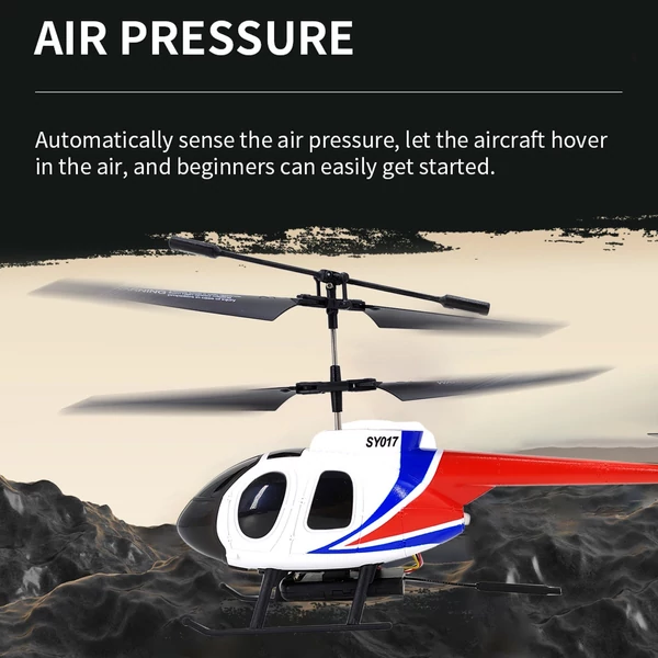 2,4 GHz-es távirányítós helikopter giroszkóp stabilizáló egygombos felszálló leszálló játék (480P kamera) - Fehér, 1 akkumulátor