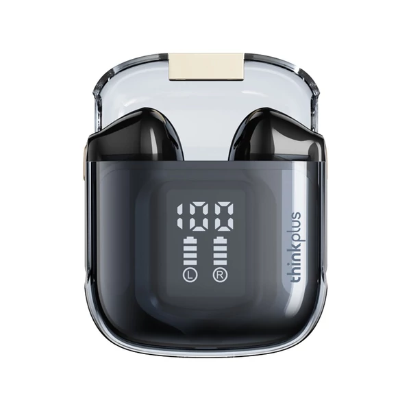 Lenovo LP6pro vezeték nélküli fülhallgató BT5.3 gyorstöltés, fél fülbe helyezhető, 300 mAh-s töltődoboz HiFi sztereóval - Fehér + fekete