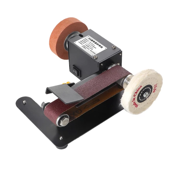 250 W-os mini elektromos asztali szalagcsiszoló 7 sebességes, állítható vezérlésű csiszoló, élező, polírozógép - Típus 1