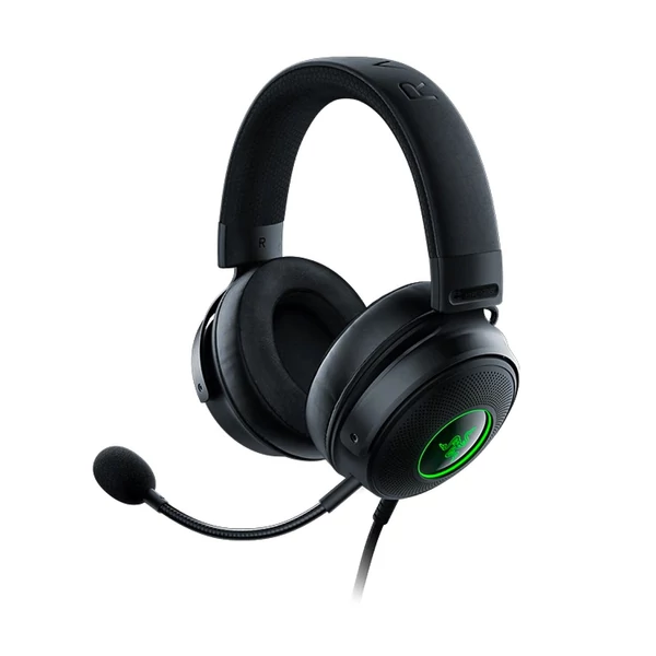 Razer V3 Chroma RGB fejhallgató Vezetékes USB játék fejhallgató levehető HyperClear Cardioid mikrofonnal