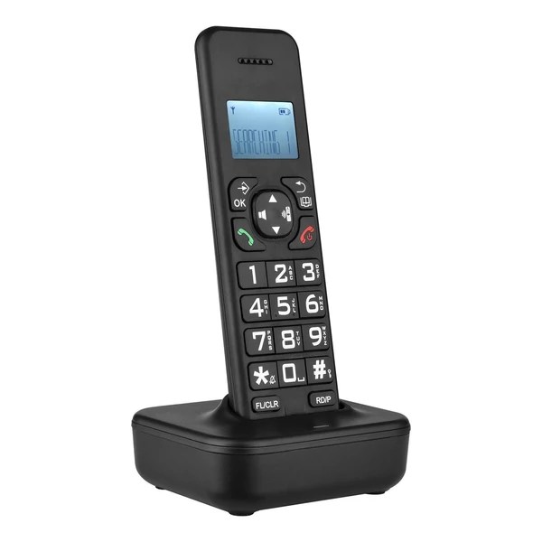 D1002B vezeték nélküli telefon üzenetrögzítővel - Fekete