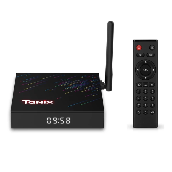 TANIX TX68 Android 12.0 Smart TV Box Allwinner H618 négymagos 4K, AV1 H.265 VP9, 2.4G és 5G WiFi - 16GB