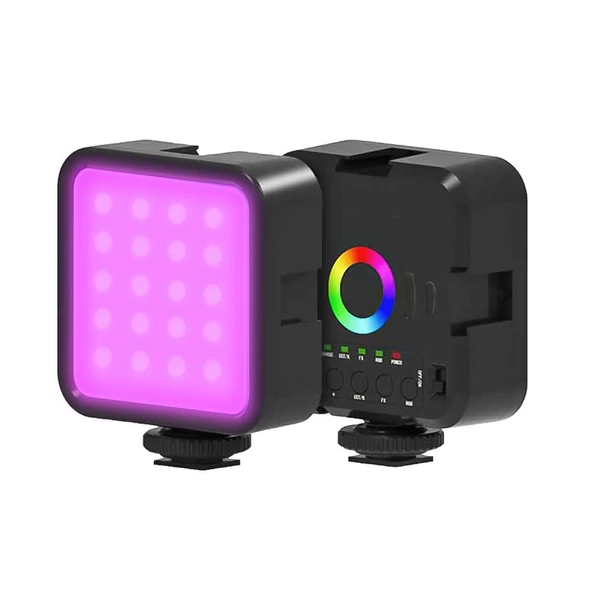 RGB mini fényképező lámpa, szabályozható LED fény